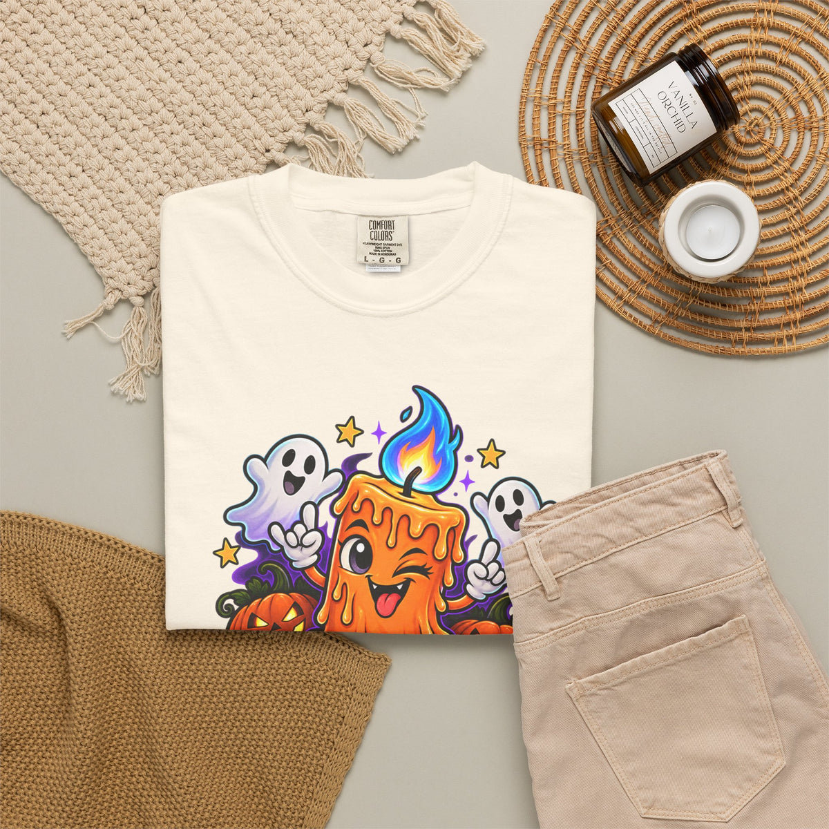 Too Lit to Quit – Funny Halloween Candle T-Shirt