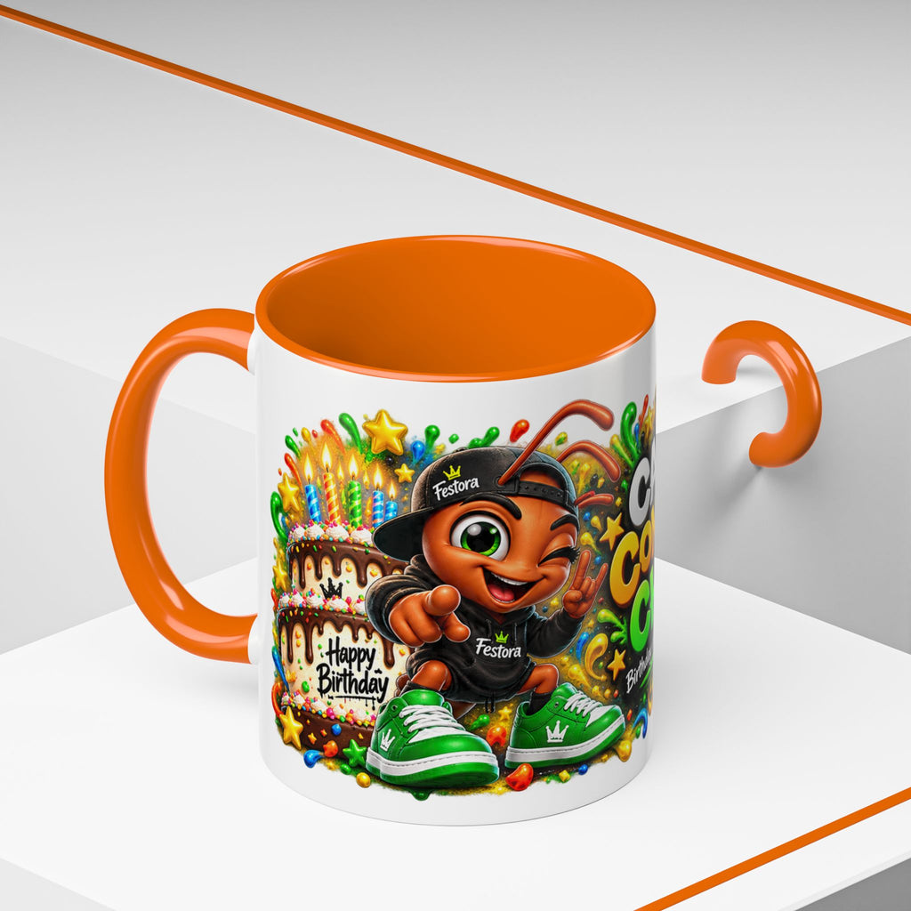 Festora Ant Birthday Mug – Cake Confetti Chaos Coffee Cup