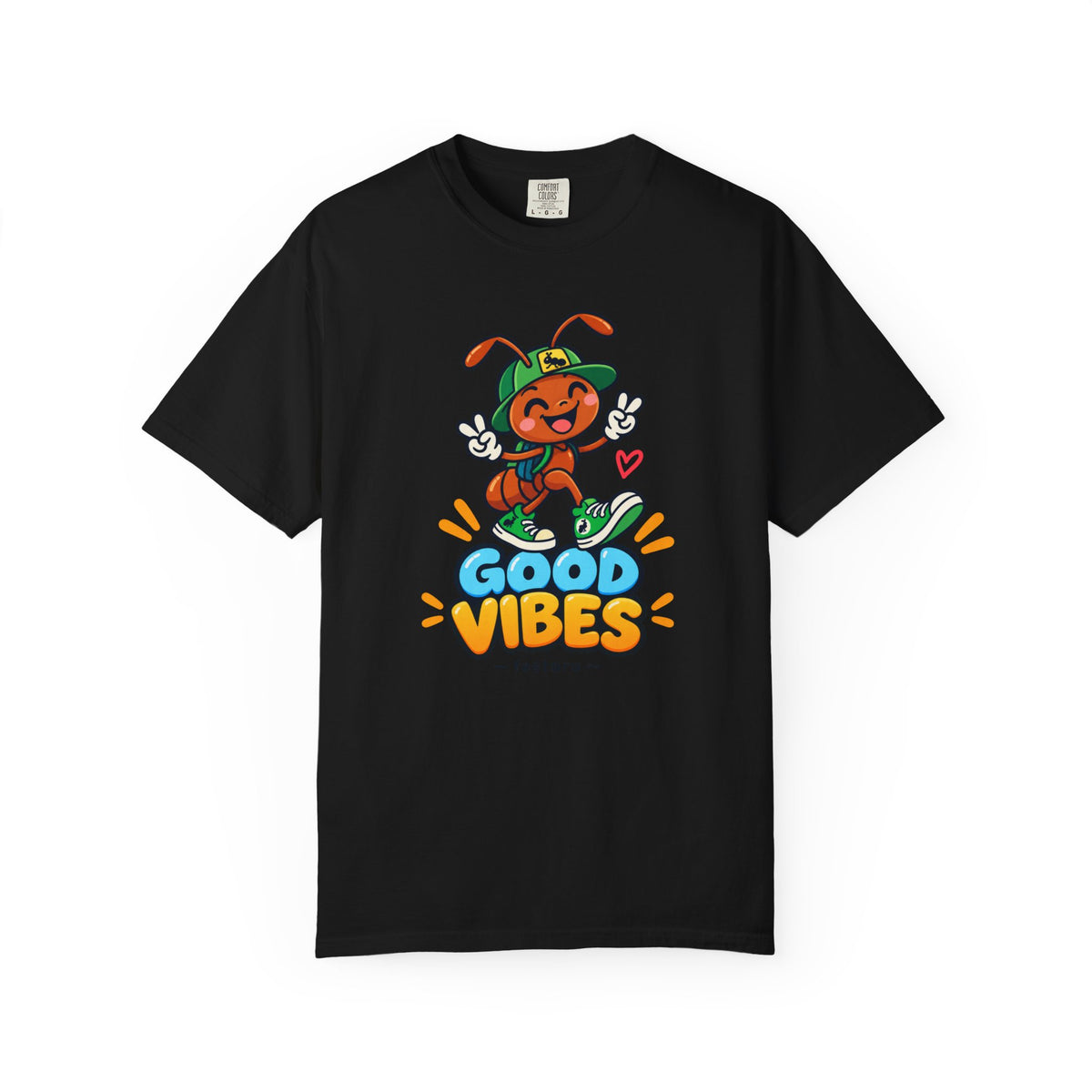 Good Vibes – Happy Ant Graphic T-Shirt