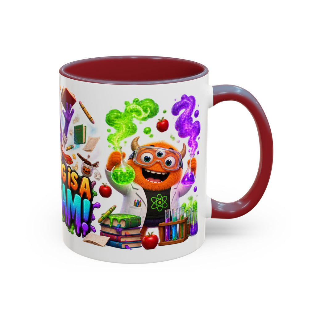 Teaching Is a Scream Monster Teacher Halloween White Mug