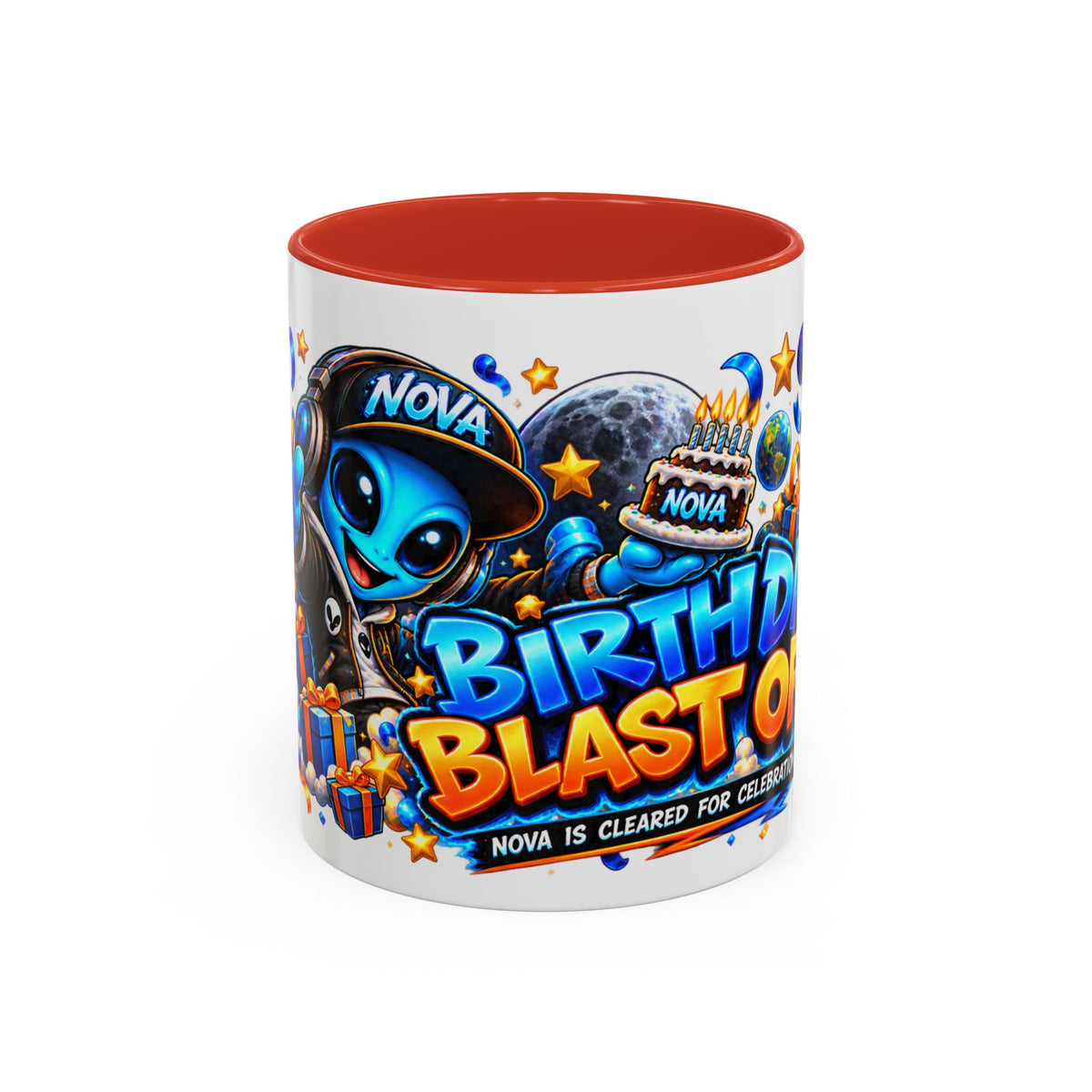 Festora Alien Birthday Mug – Birthday Blast Off Coffee Cup