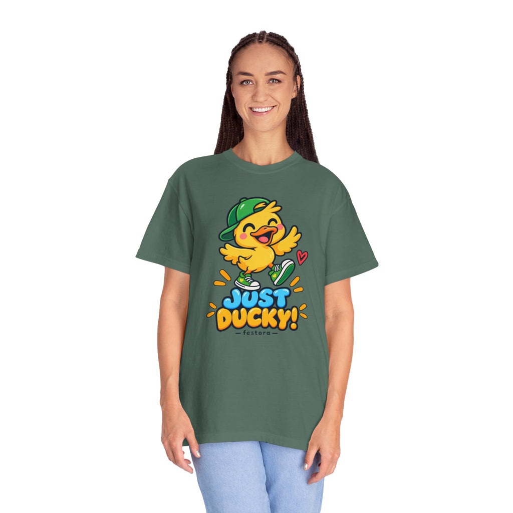 Just Ducky! – Cute Happy Duck Graphic T-Shirt