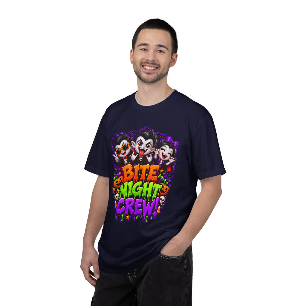 Bite Night Crew Halloween T-Shirt – Funny Vampire Graphic Tee