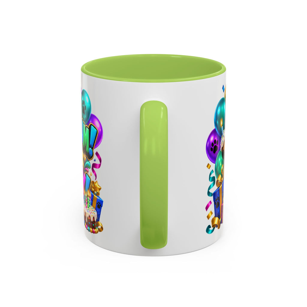 Panda-Monium! It’s Your Birthday White Mug – Cute Panda Birthday Cup, Colorful Fun Party Gift
