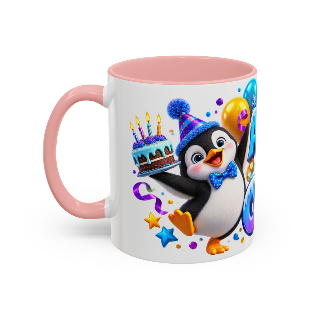 Another Year Cooler Penguin Birthday White Mug