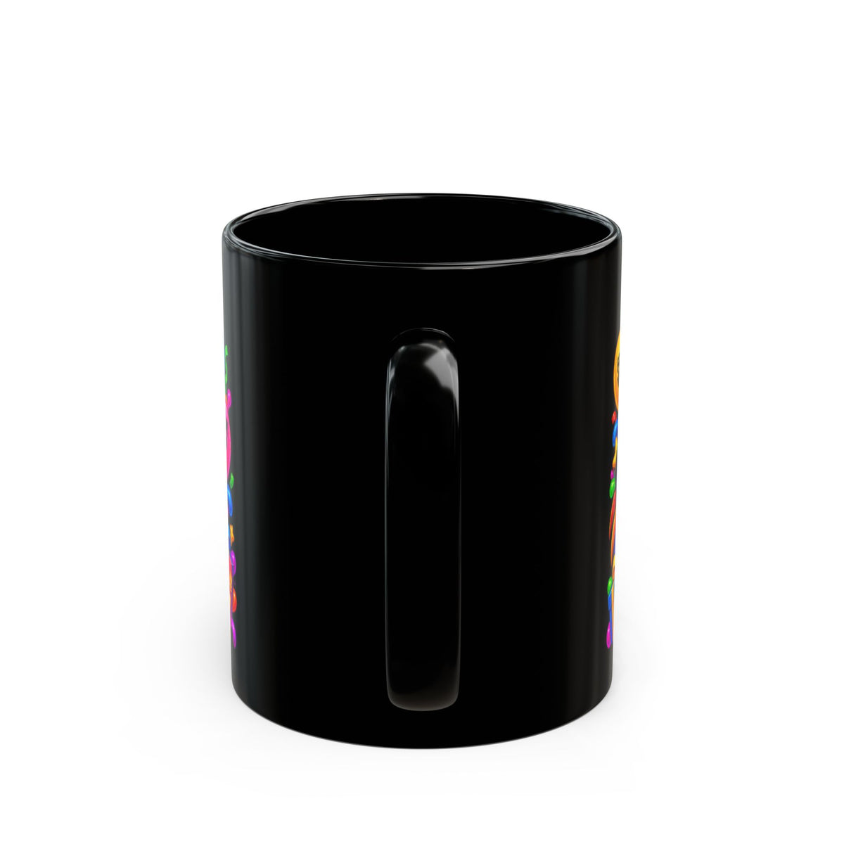 RISE AND SHINE… IT’S YOUR BIRTHDAY! Black Ceramic Mug – Funny Rooster Birthday Coffee Cup – Colorful Party Gift – Original FestoraShop Design