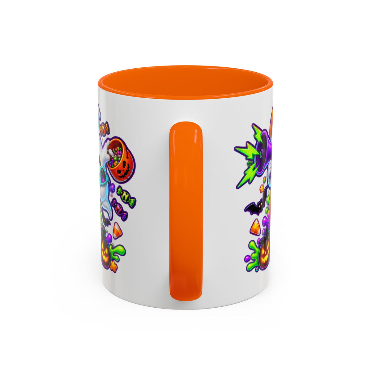 No Rest for the Boo Crew Crazy Ghosts Halloween White Mug