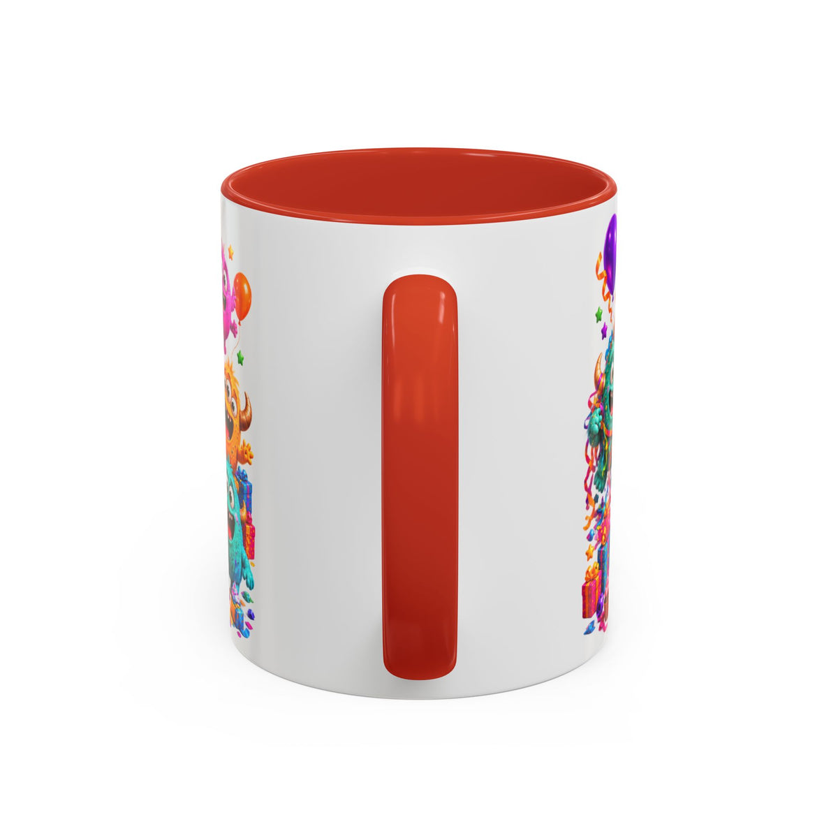 Birthday Mode On Monsters Coffee Mug — Colorful Party Coffee Cup (11/15oz)