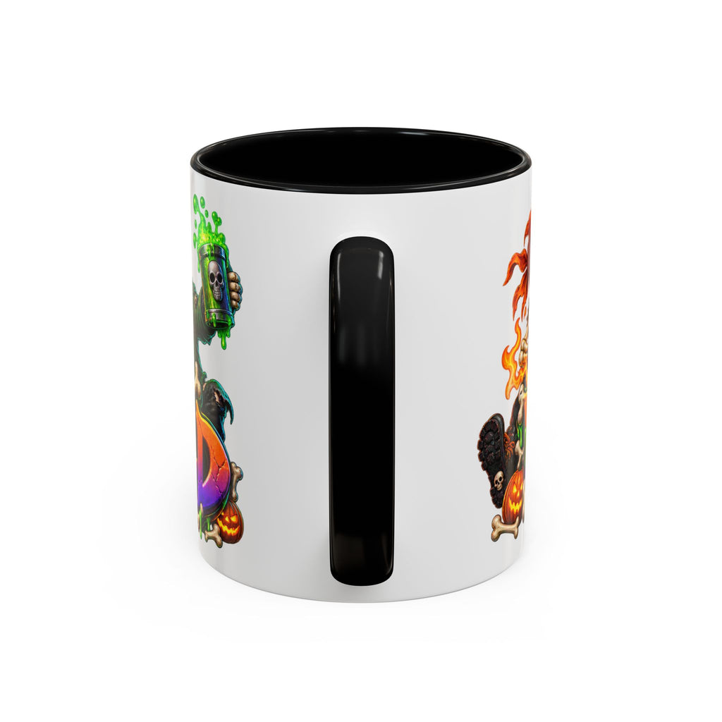Bone to Be Wild Skeleton Crew Halloween White Mug