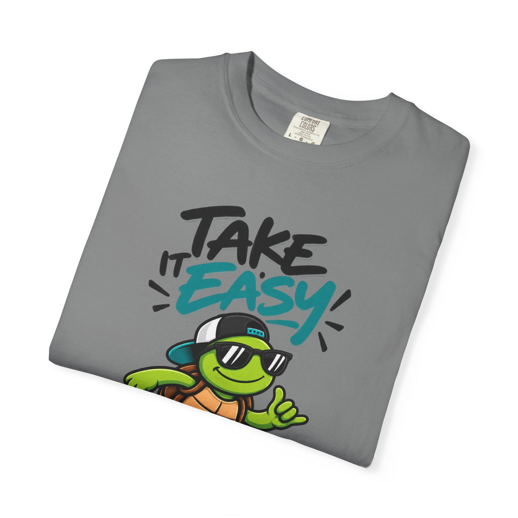 Take It Easy Skate Turtle Graphic T-Shirt | Festora Everyday