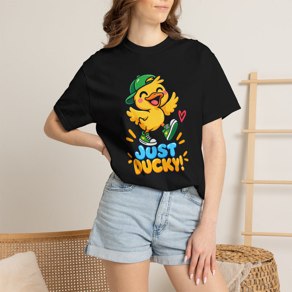 Just Ducky! – Cute Happy Duck Graphic T-Shirt