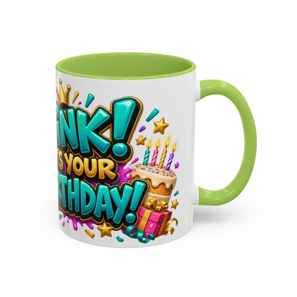 Oink! It’s Your Birthday White Mug – Cute Pig Birthday Cup, Colorful Funny Party Gift