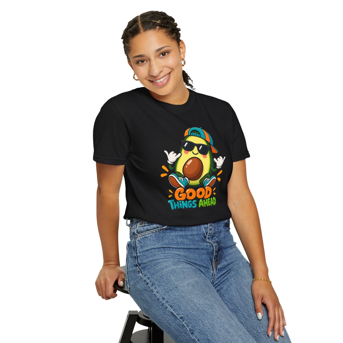Good Things Ahead Avocado Graphic T-Shirt | Festora Everyday