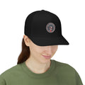 Spooky Skeleton Woman Snapback Trucker Cap — Embroidered Skeleton Face Hat