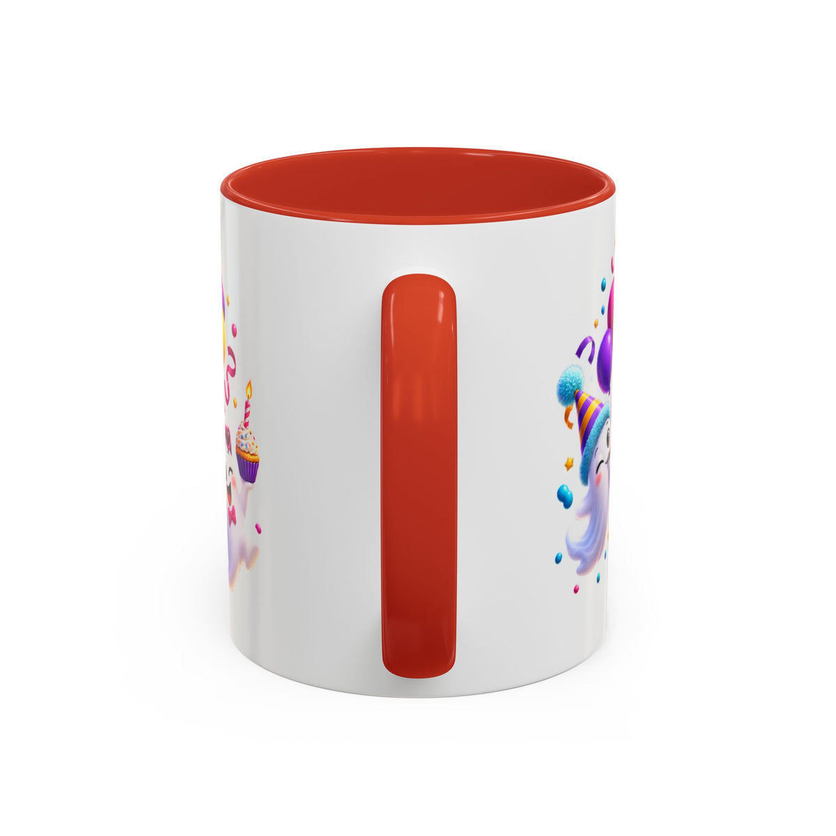 Happy Birthday Accent Coffee Mug - Colorful Celebration Mug (11oz, 15oz)