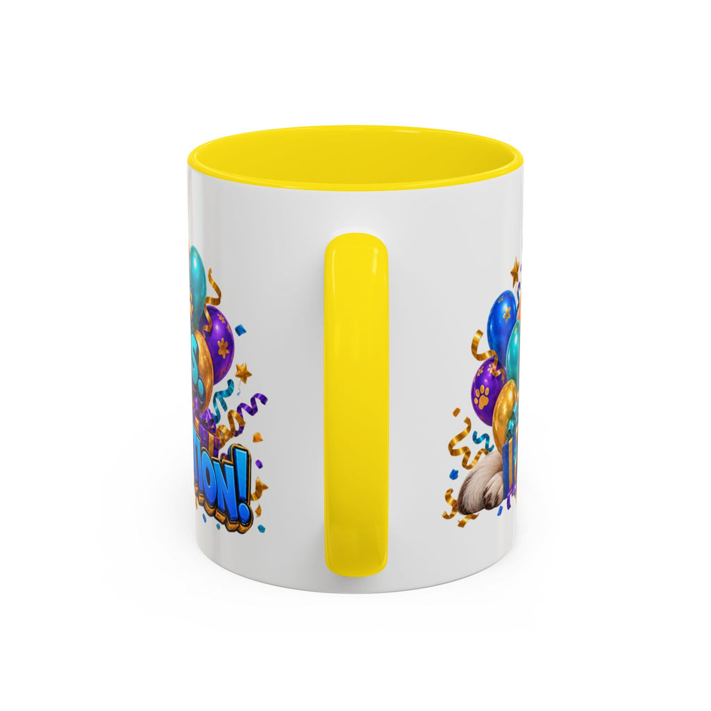Big Dog Big Wishes Saint Bernard Birthday White Mug