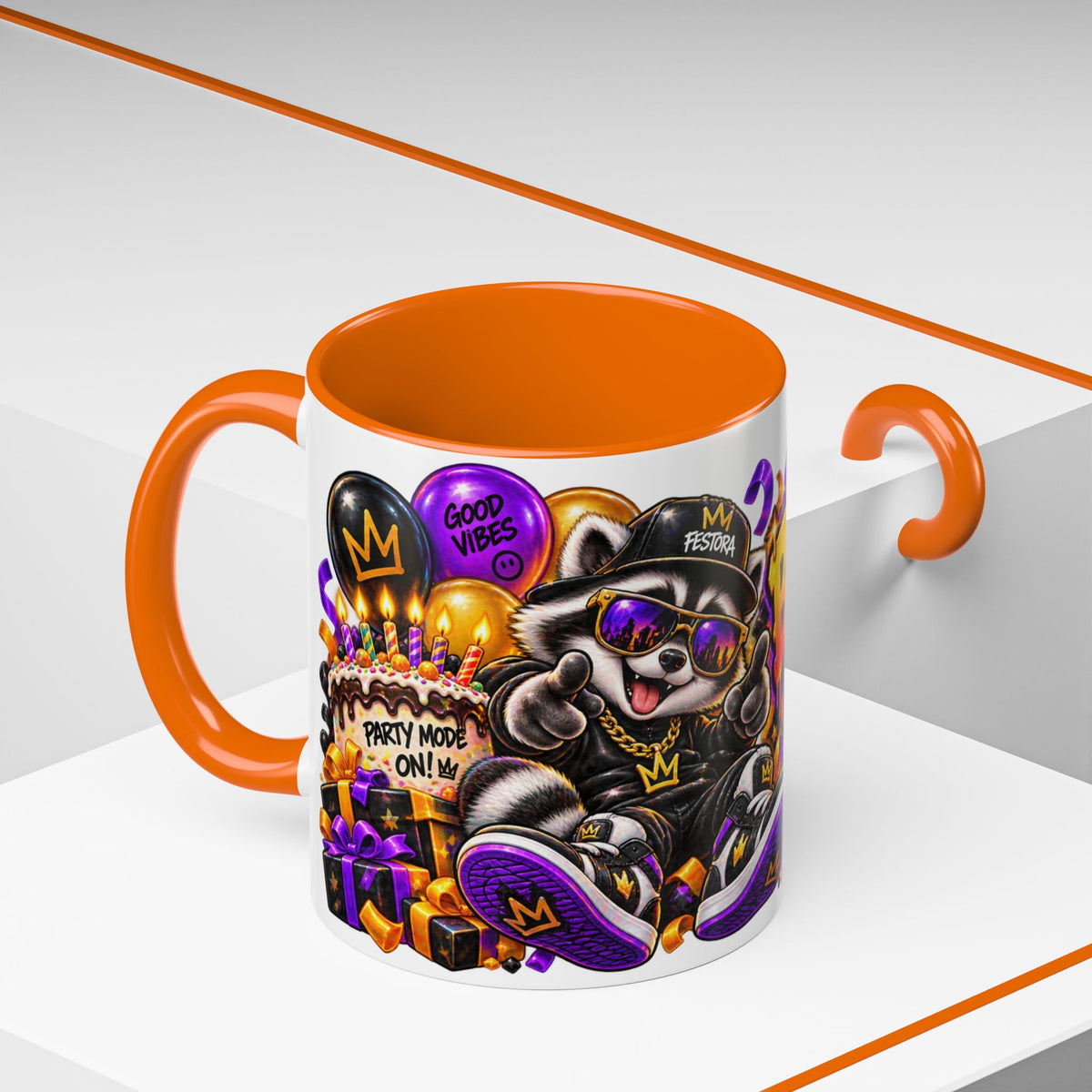 Festora Raccoon Birthday Mug – Birthday After Dark Coffee Cup