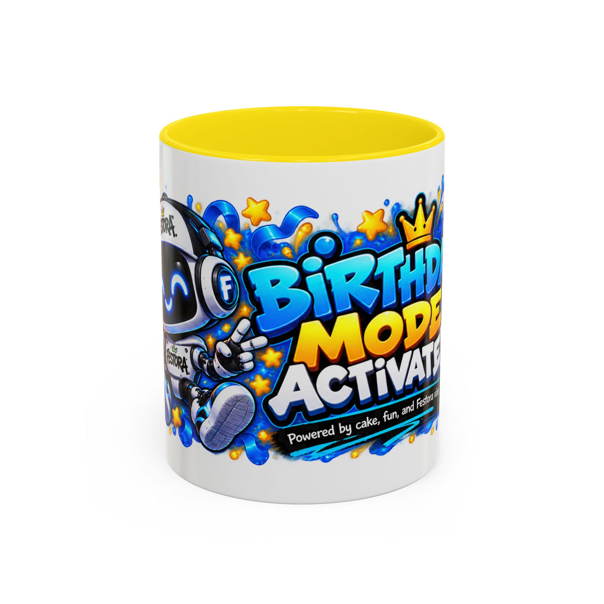 Festora Bot Birthday Mug – Birthday Mode Activated Robot Coffee Cup