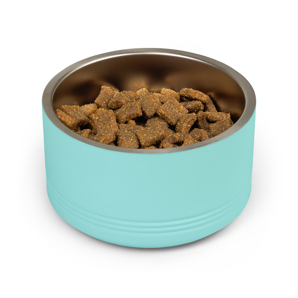 Happy Tails Pet Bowl – 18oz Stainless Steel Dog & Cat Feeding Bowl
