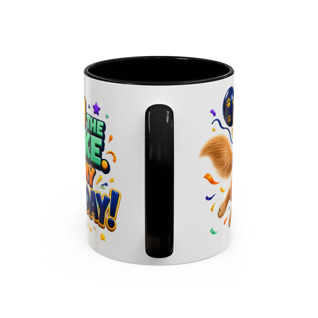 Fetch the Cake Golden Retriever Birthday White Mug