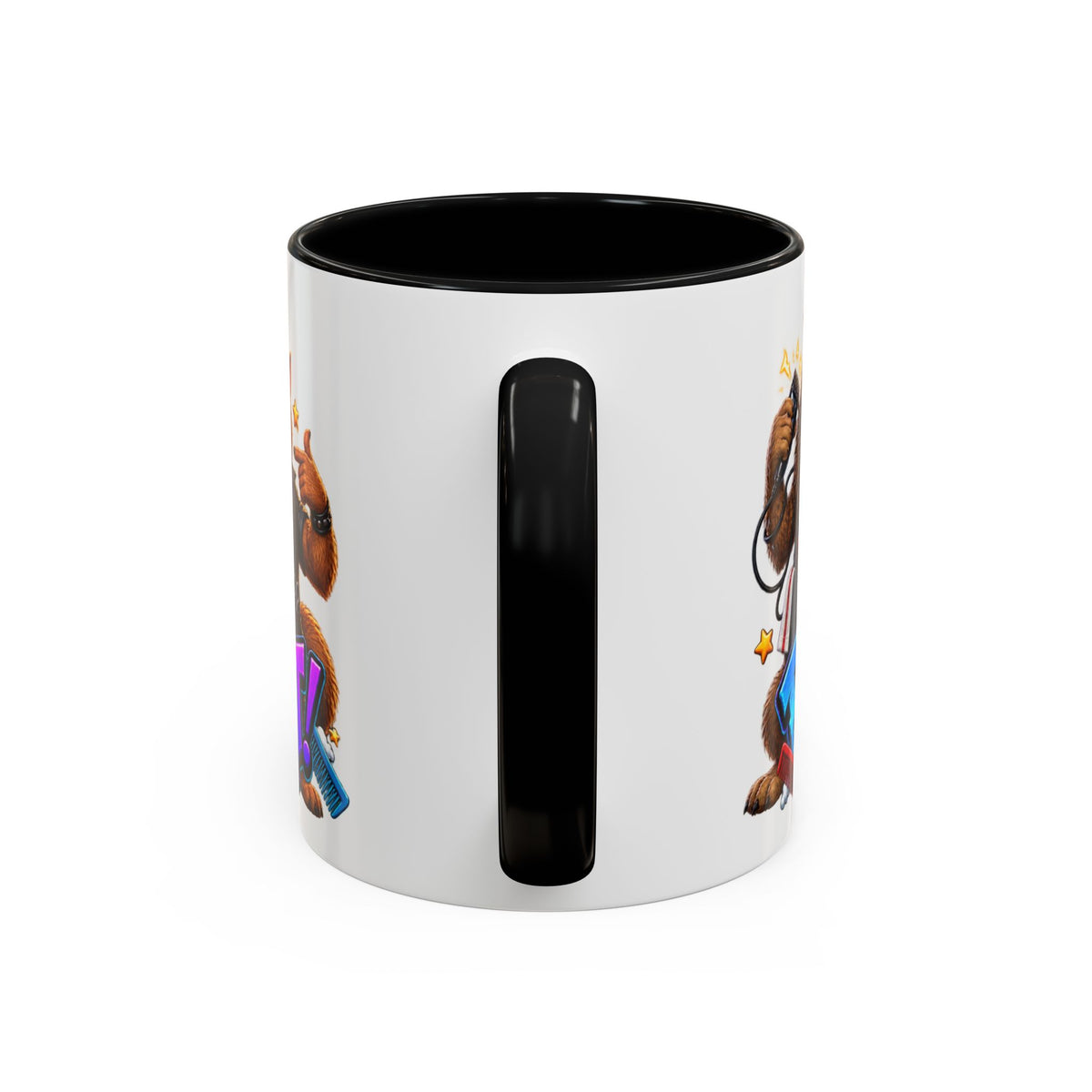 Bad Hair Night Funny Werewolf Barber Halloween White Mug