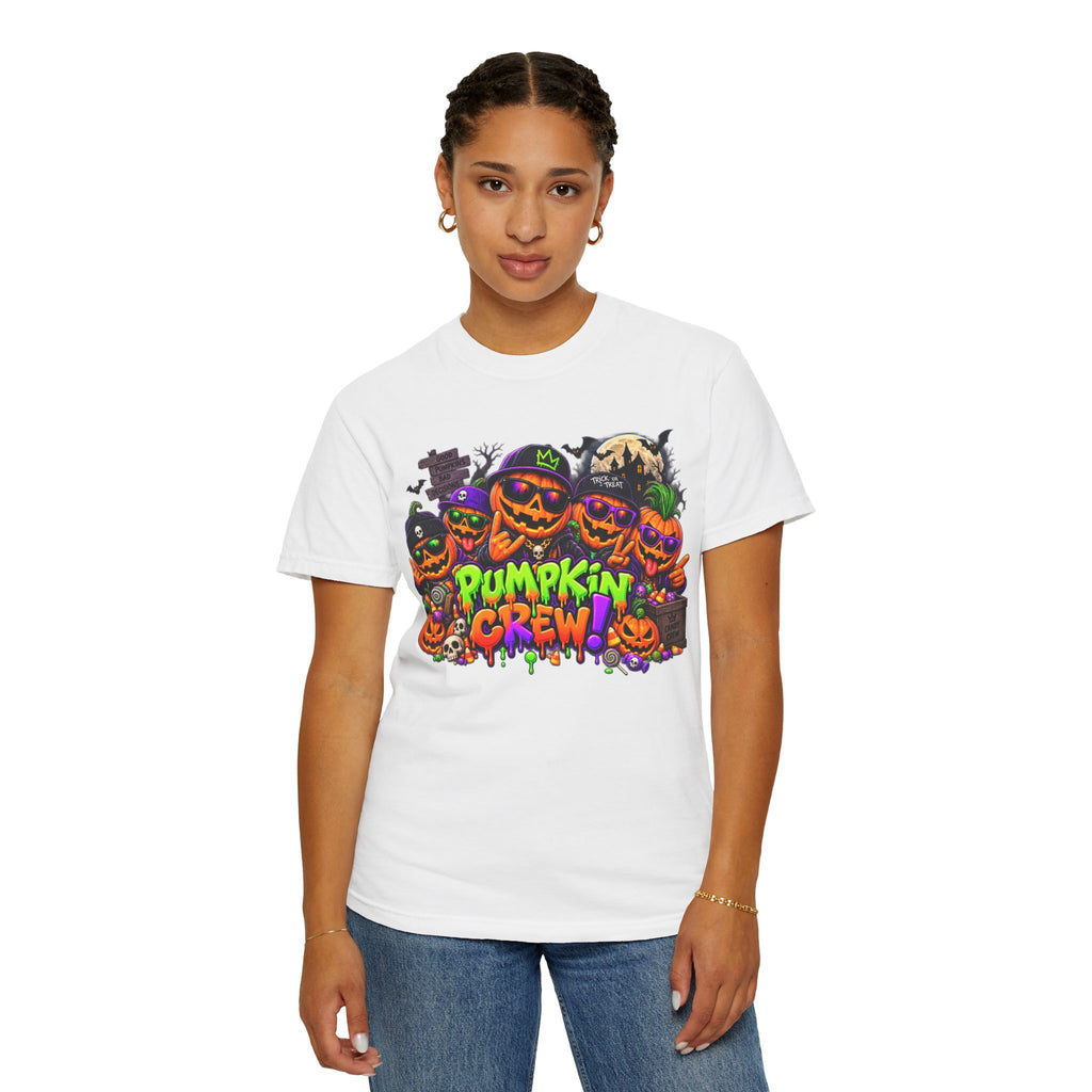Pumpkin Crew Halloween T-Shirt – Funny Jack O’ Lantern Graphic Tee