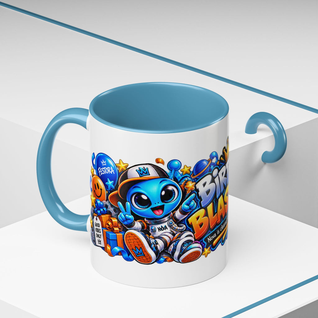 Festora Alien Birthday Mug – Birthday Blast Off Coffee Cup
