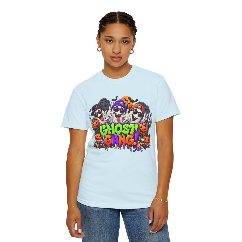 Ghost Gang Halloween T-Shirt – Funny Colorful Ghost Graphic Tee