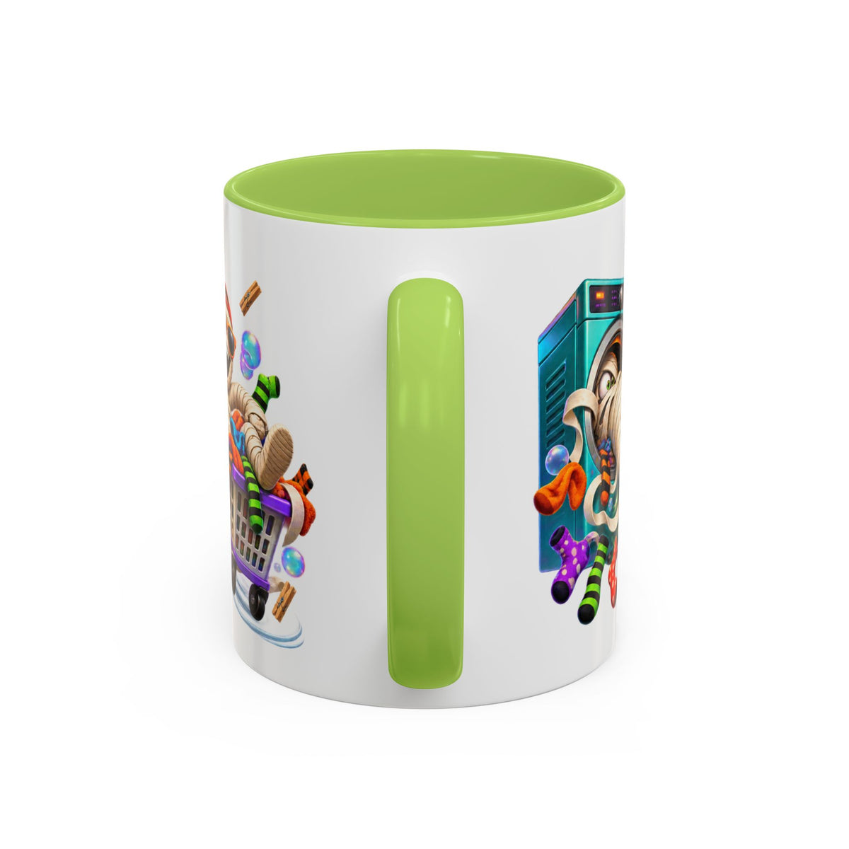 Wrapped Up in Trouble Mummy Halloween White Mug