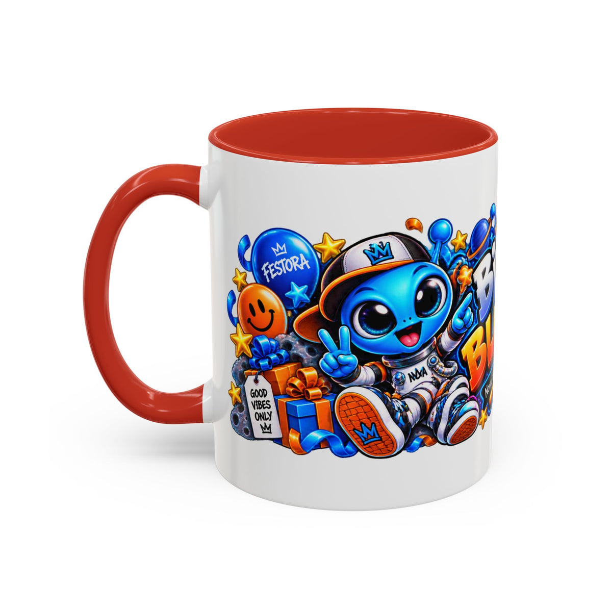 Festora Alien Birthday Mug – Birthday Blast Off Coffee Cup