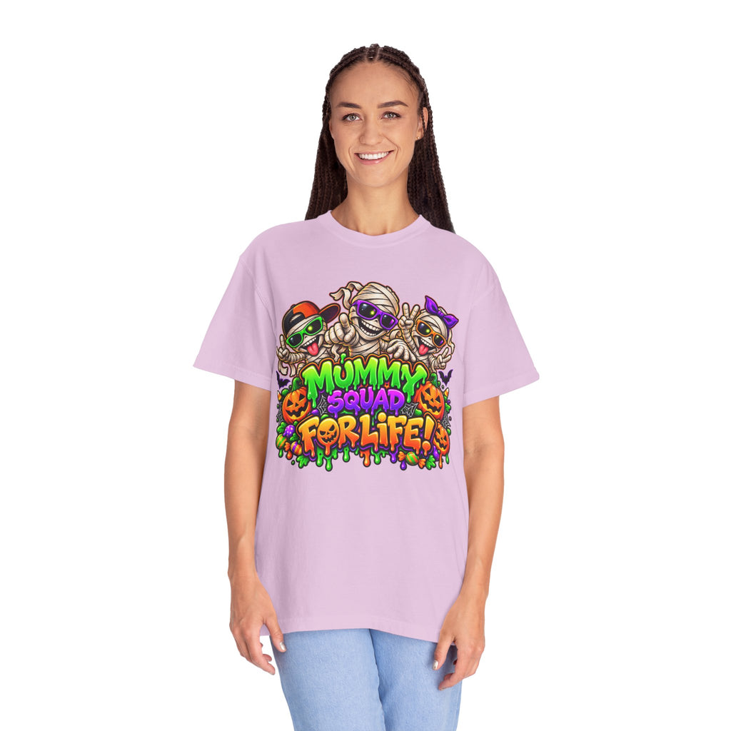 Mummy Squad For Life Halloween T-Shirt – Funny Colorful Mummy Graphic Tee