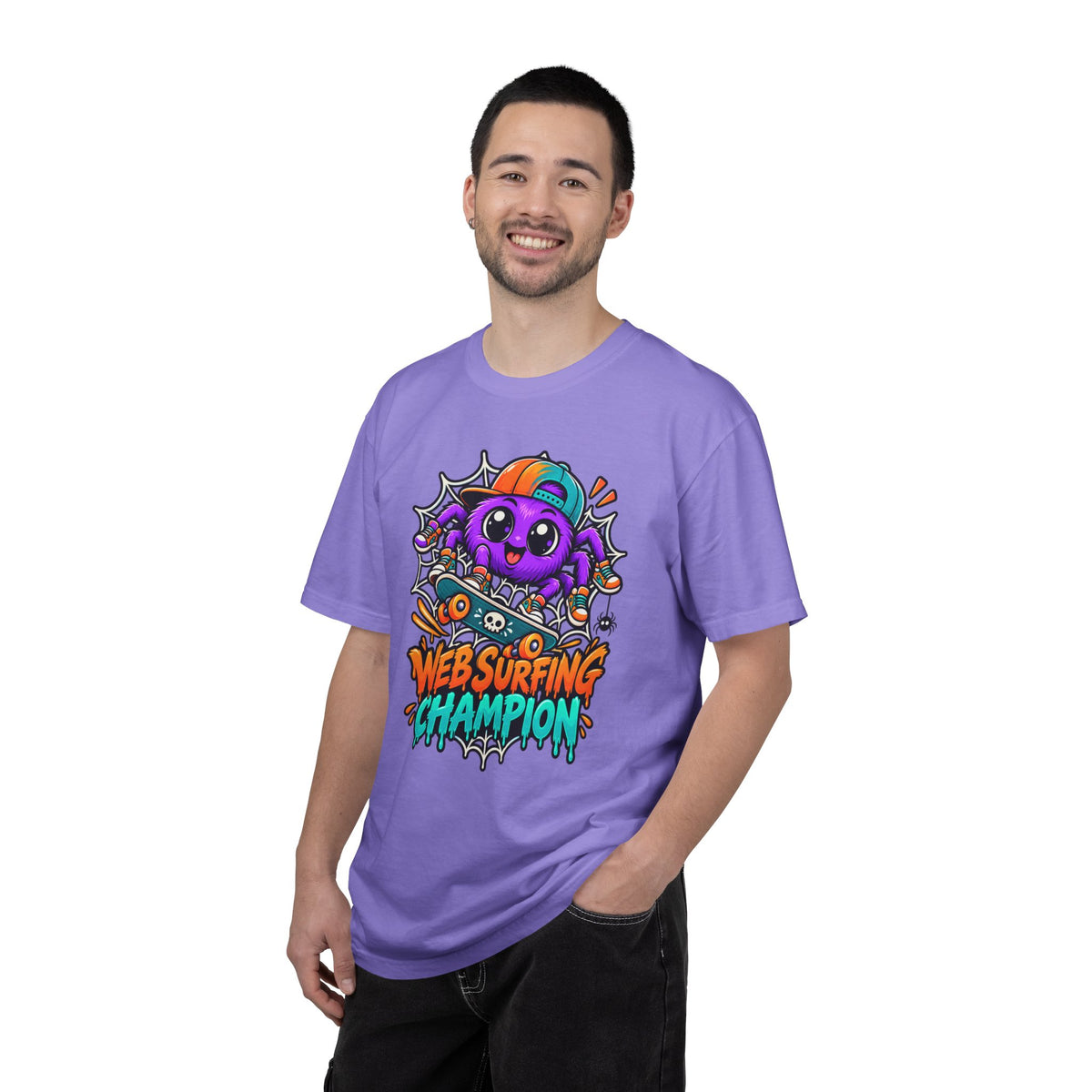 Web Surfing Champion – Cute Halloween Spider T-Shirt
