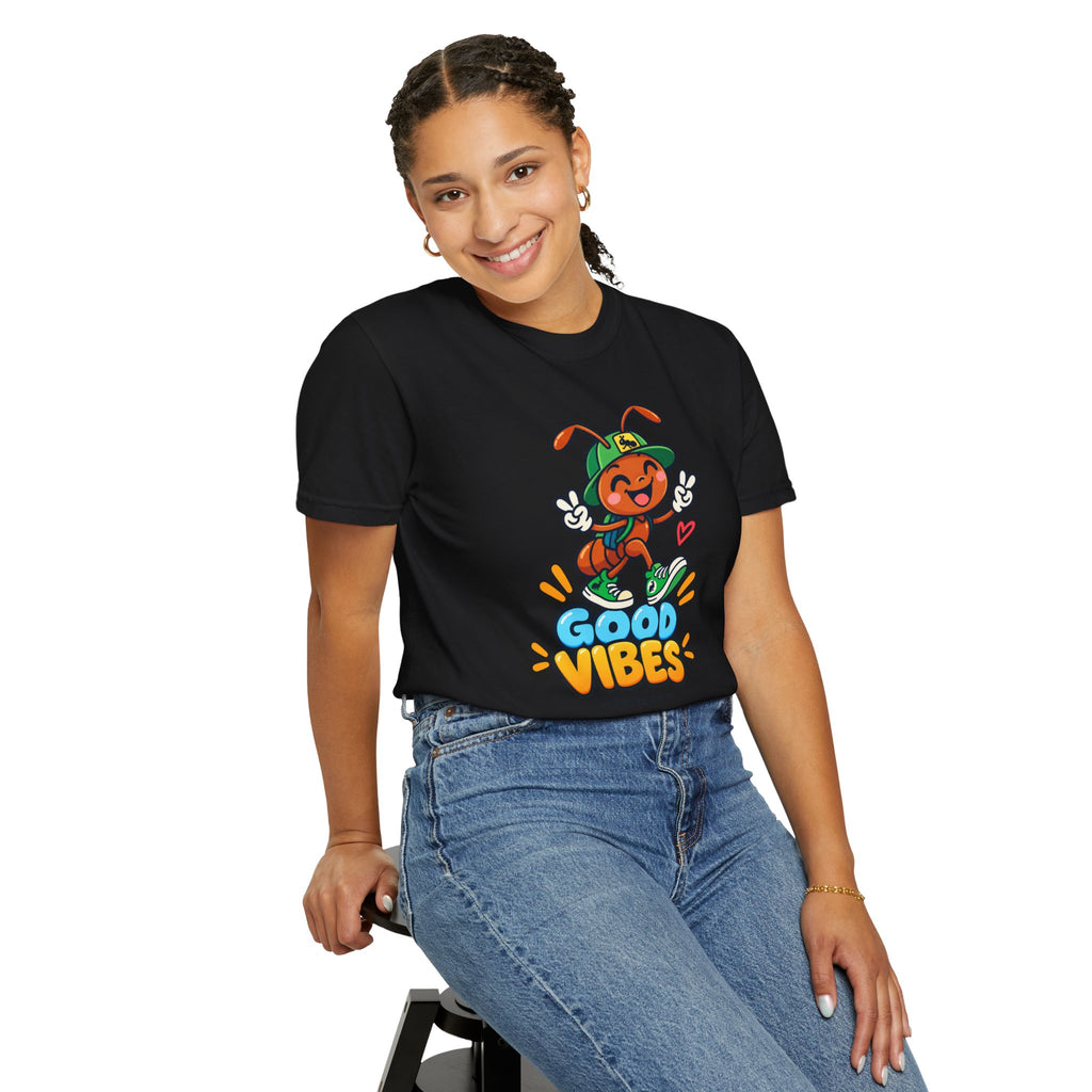 Good Vibes – Happy Ant Graphic T-Shirt
