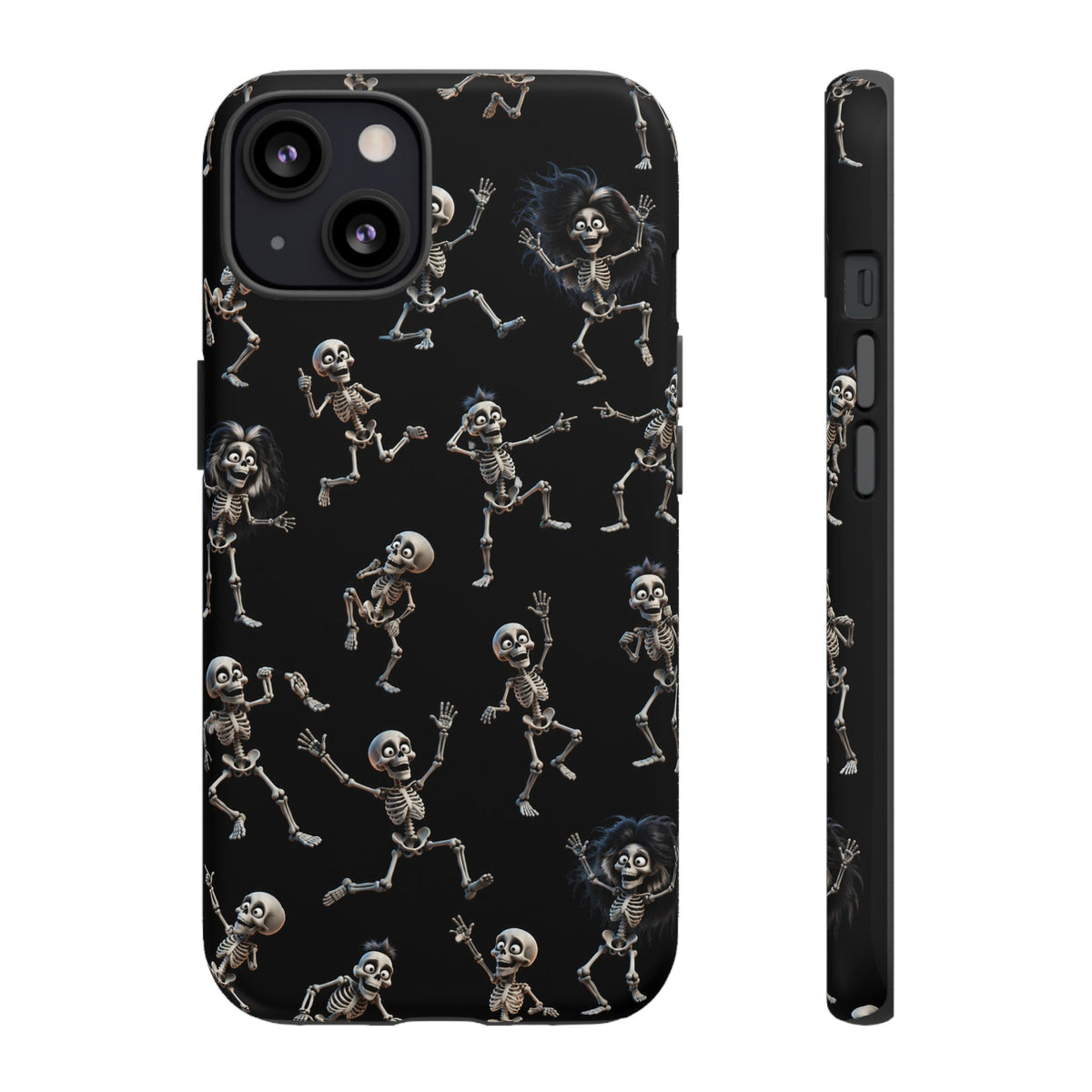 Dancing Skeleton Phone Case — Halloween Gothic Protective Cover