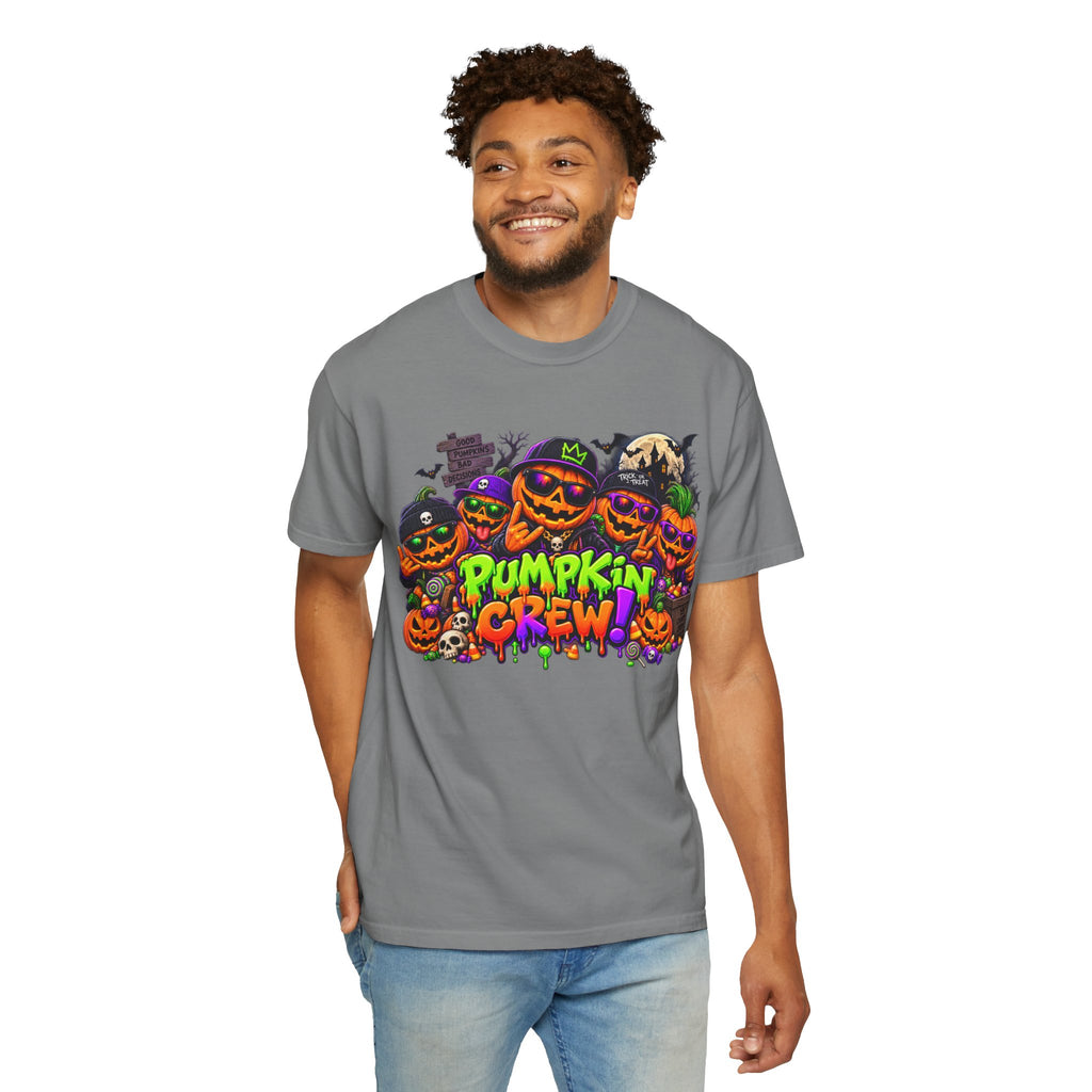 Pumpkin Crew Halloween T-Shirt – Funny Jack O’ Lantern Graphic Tee