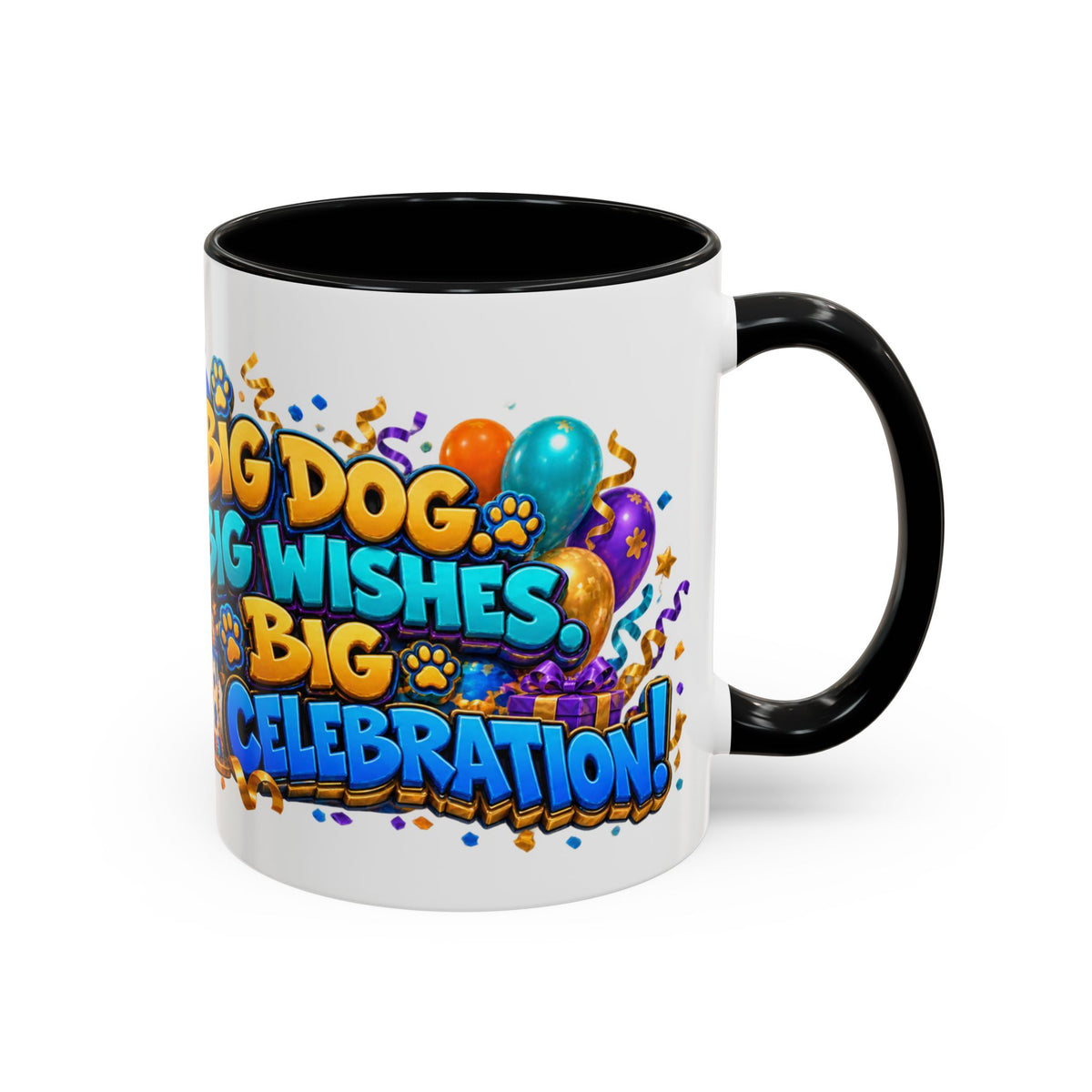 Big Dog Big Wishes Saint Bernard Birthday White Mug