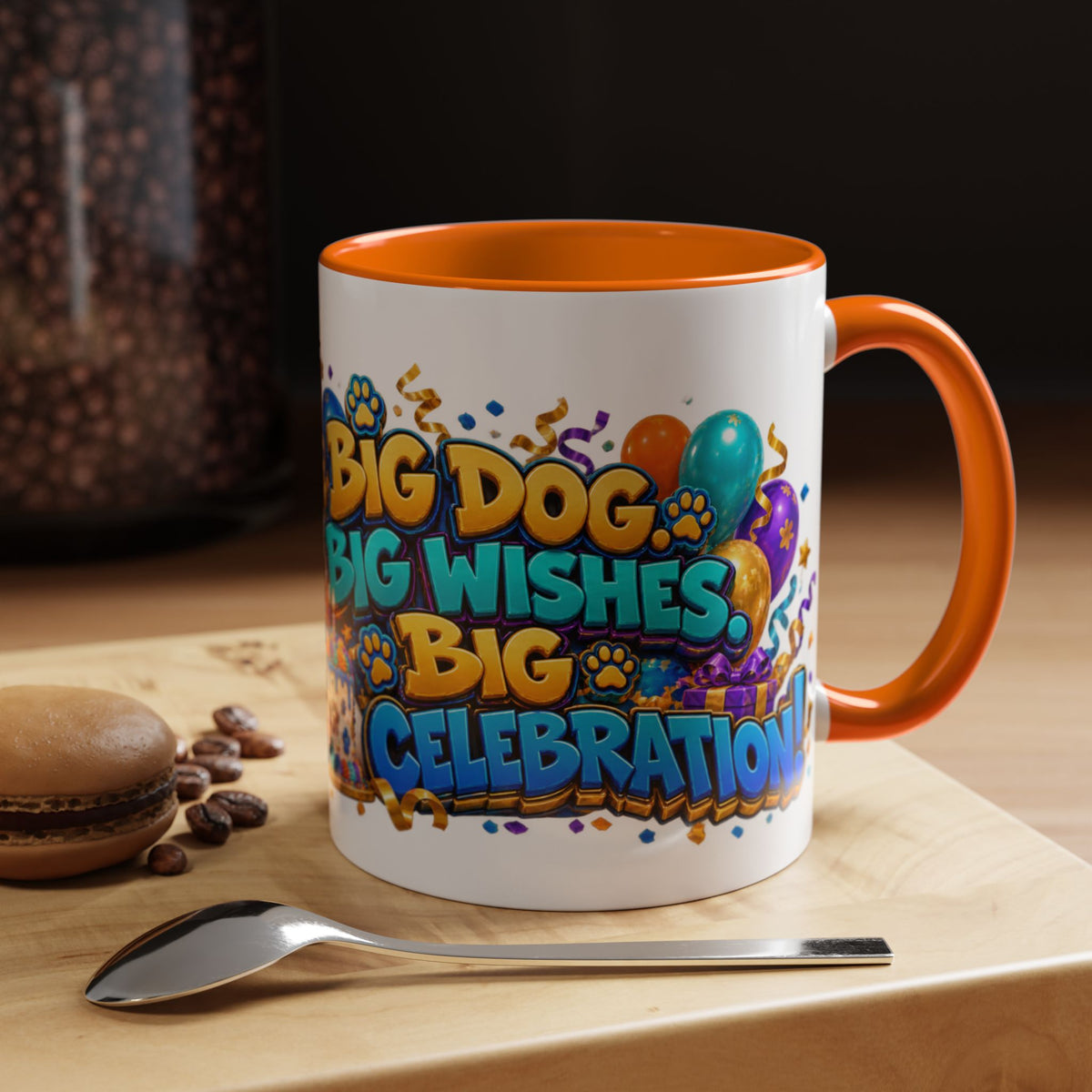 Big Dog Big Wishes Saint Bernard Birthday White Mug