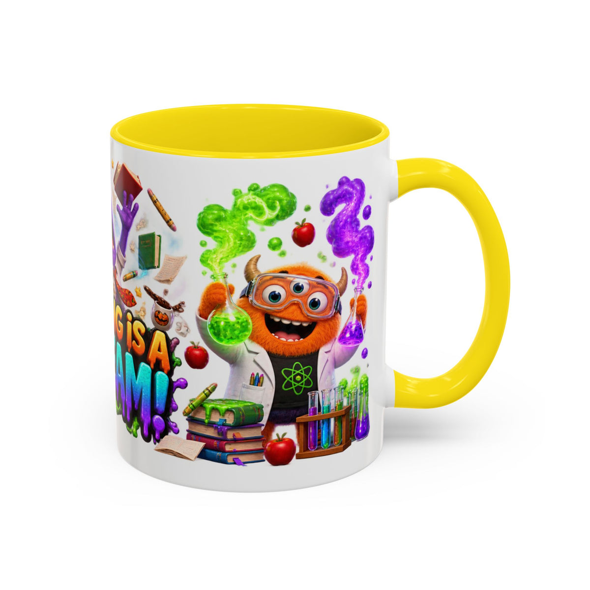Teaching Is a Scream Monster Teacher Halloween White Mug