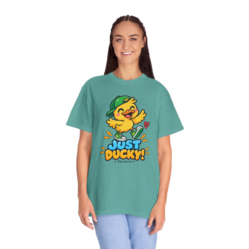 Just Ducky! – Cute Happy Duck Graphic T-Shirt