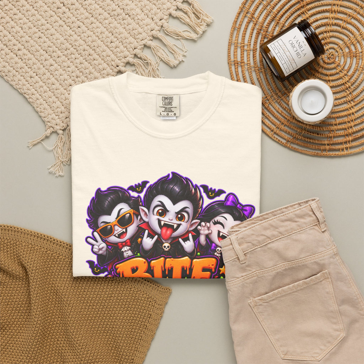 Bite Night Crew Halloween T-Shirt – Funny Vampire Graphic Tee