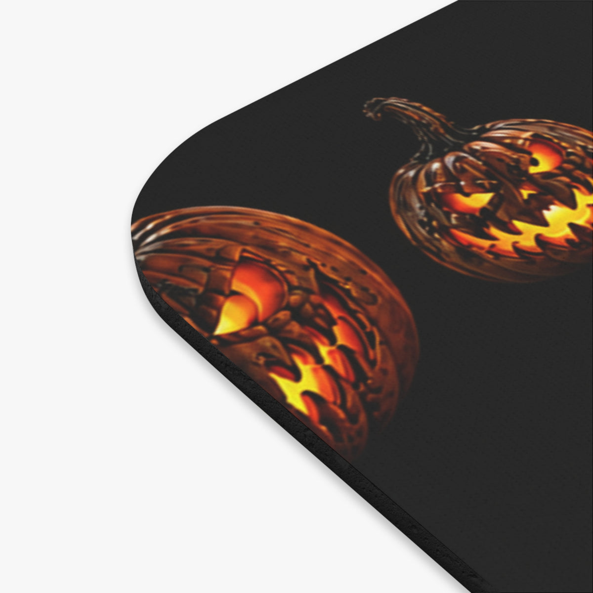 Halloween Jack-o'-Lantern Mouse Pad — Spooky Pumpkin Pattern (9" x 8")