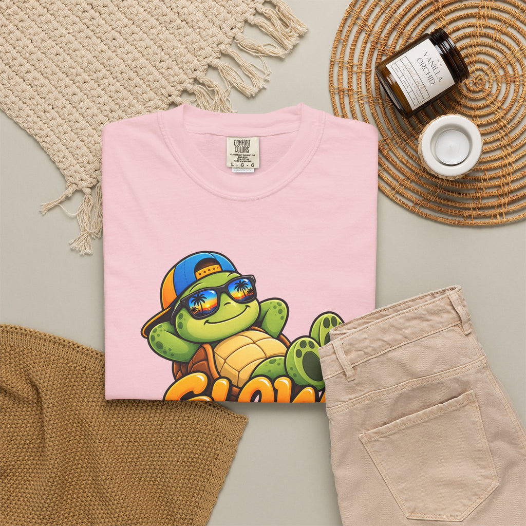 Slow Down, Life Is Good – Turtle Graphic T-Shirt | Festora Everyday