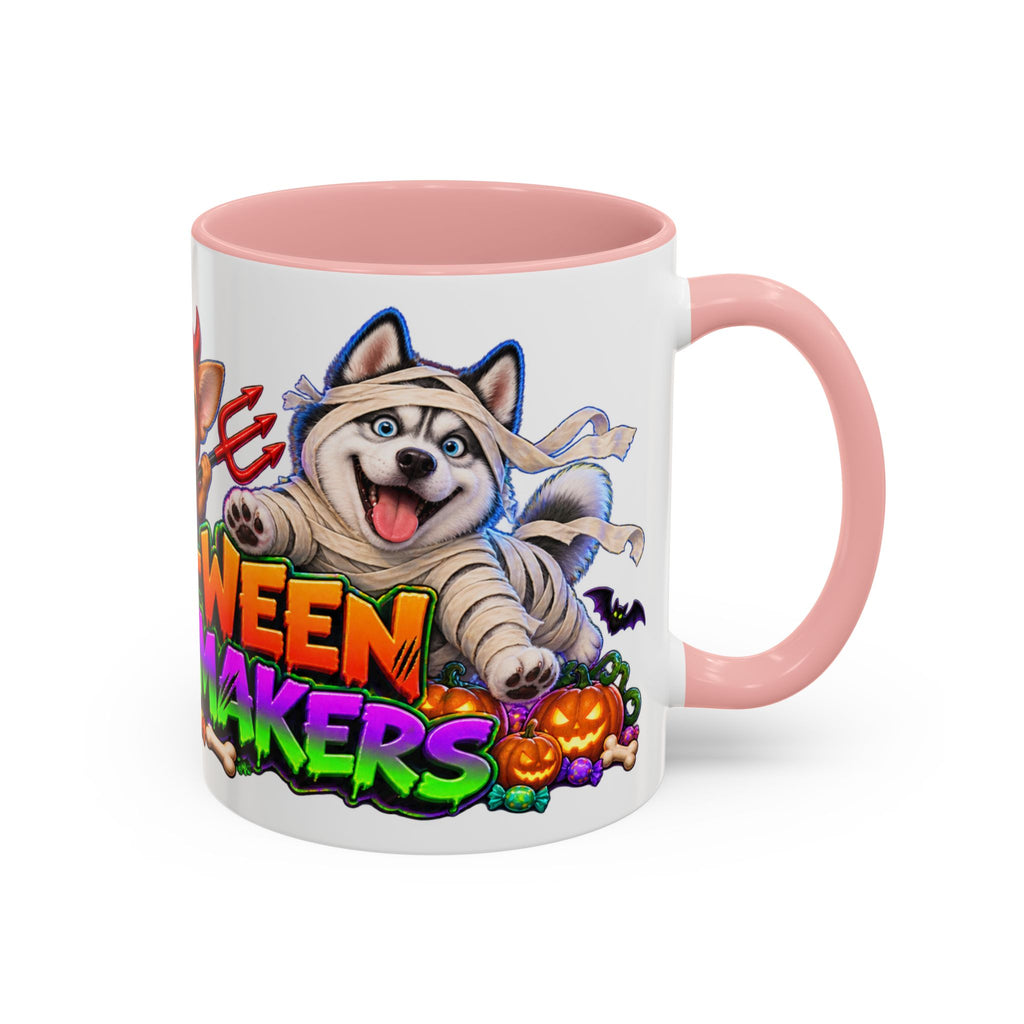 Howl-O-Ween Troublemakers Costume Dogs Halloween White Mug