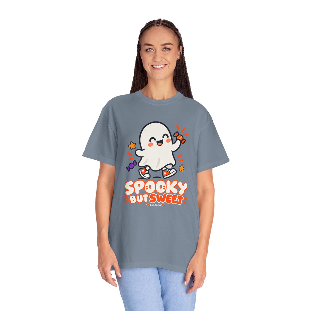 Spooky but Sweet Ghost T-Shirt | Cute Halloween Graphic Tee