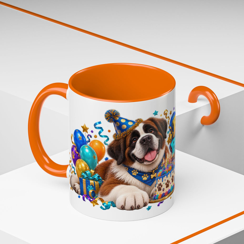 Big Dog Big Wishes Saint Bernard Birthday White Mug