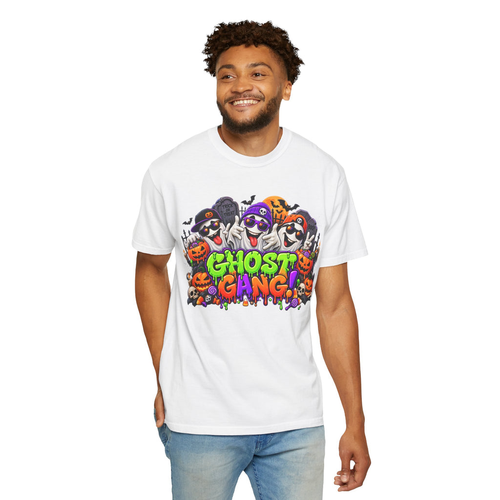 Ghost Gang Halloween T-Shirt – Funny Colorful Ghost Graphic Tee