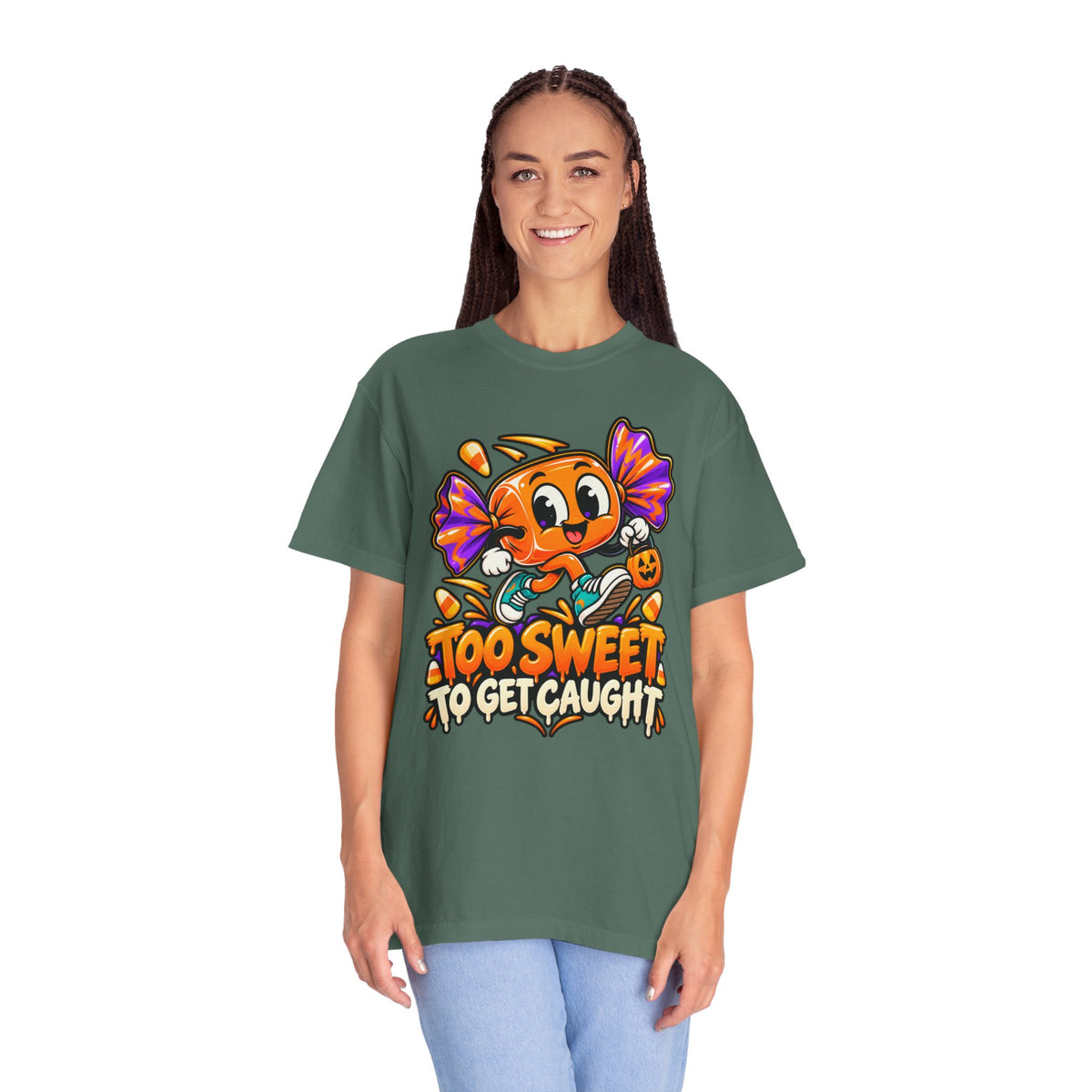 Too Sweet to Get Caught – Cute Halloween Candy T-Shirt