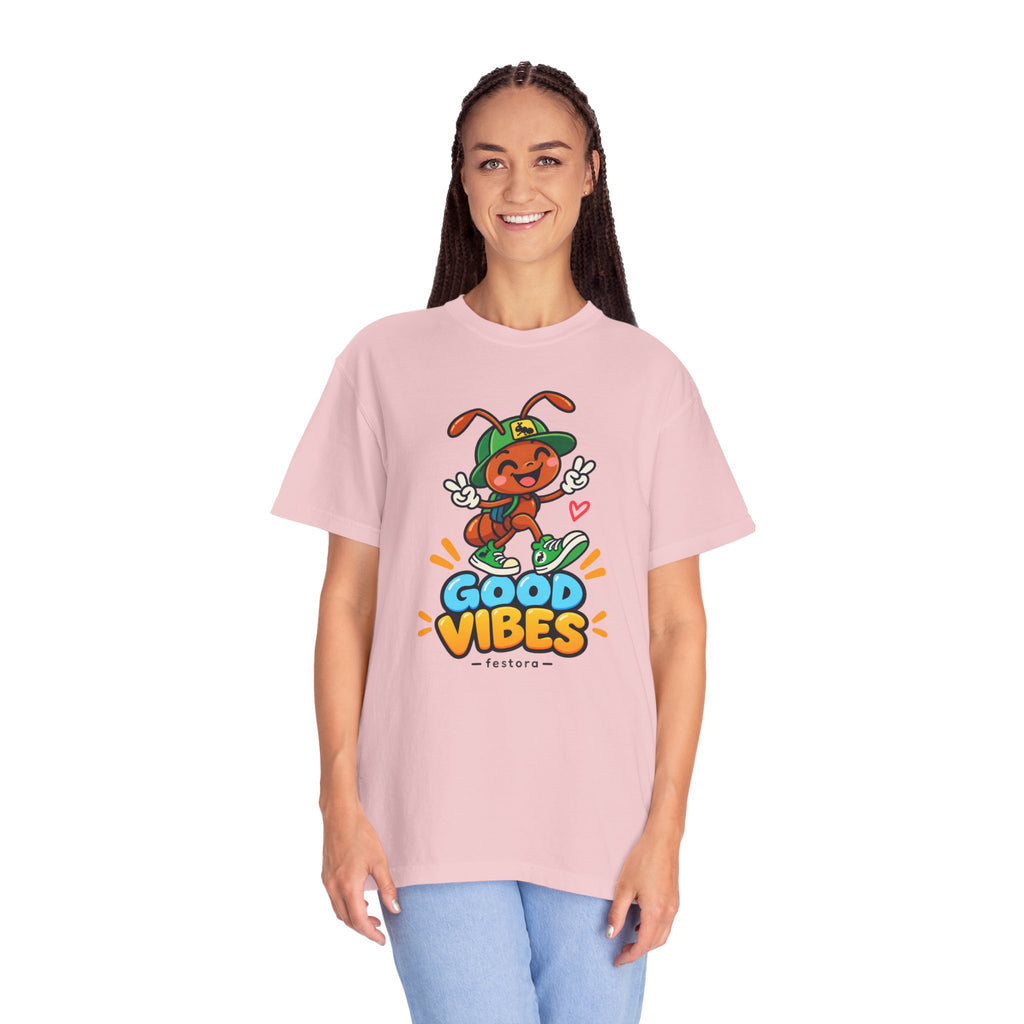 Good Vibes – Happy Ant Graphic T-Shirt