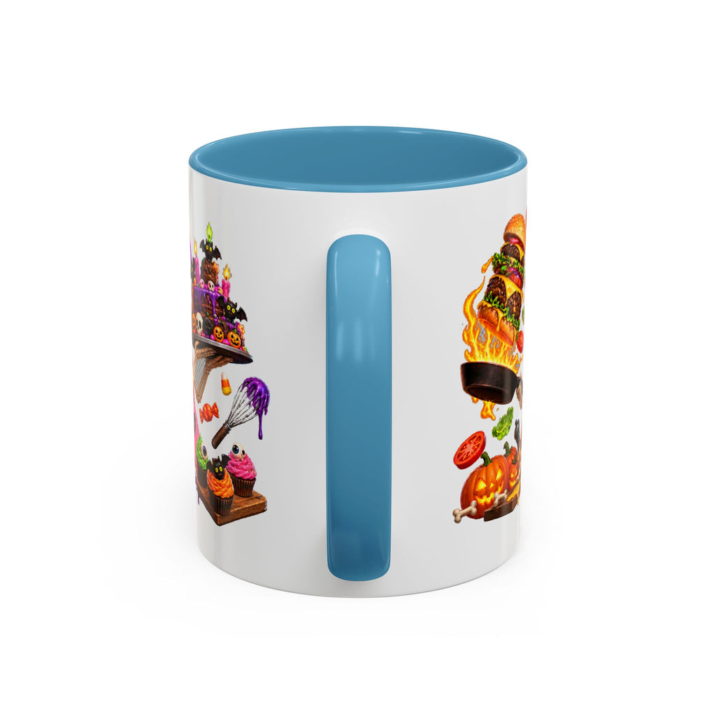 Bone Appetit Skeleton Chefs Halloween White Mug