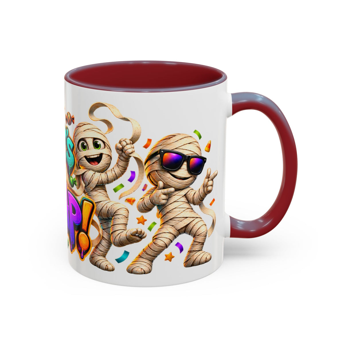 That’s a Wrap Funny Halloween Mummy Party White Mug